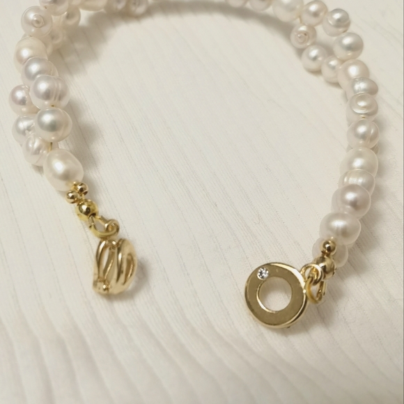 Freshwater pearl bracelet. - Picture 5 of 6